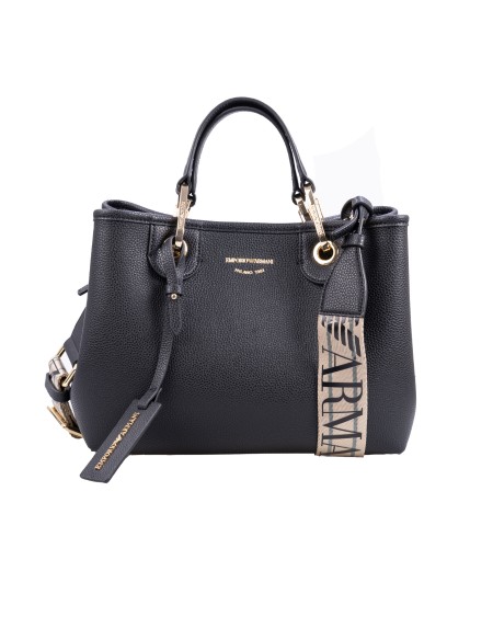 Shop EMPORIO ARMANI  Borsa: Emporio Armani borsa shopper "MyEA".
Brand logo.
Tinta unita.
Tracolla regolabile.
Doppio manico.
Interno sfoderato.
Busta interna removibile.
Dimensioni: 26 x 20 x 10 cm.
Composizione: 100% poliuretano.
Made in China.. EW000361 AF12103-MC032